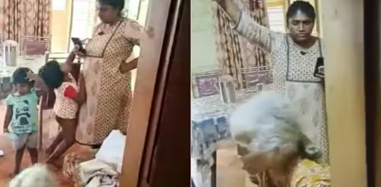 VIRAL, Woman beats up mother-in-law, arrested by police