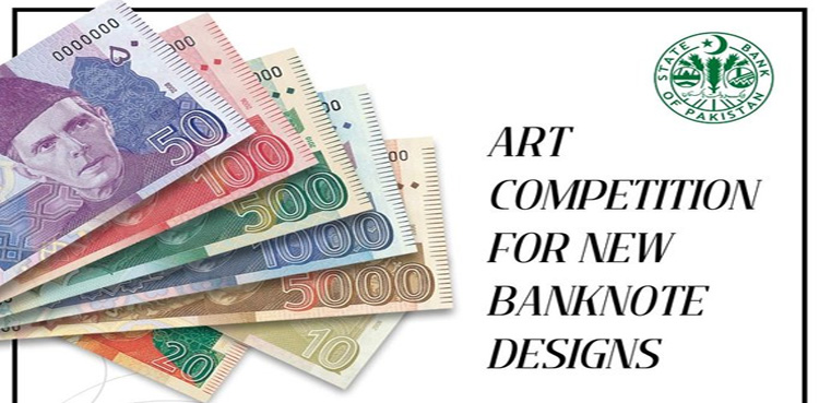 Pakistan launches, State bank of Pakistan, art competition,new currency notes