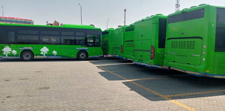 More new buses reach Karachi for People's Bus Service