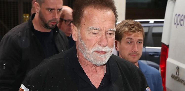 Arnold Schwarzenegger, held at airport, luxury watch