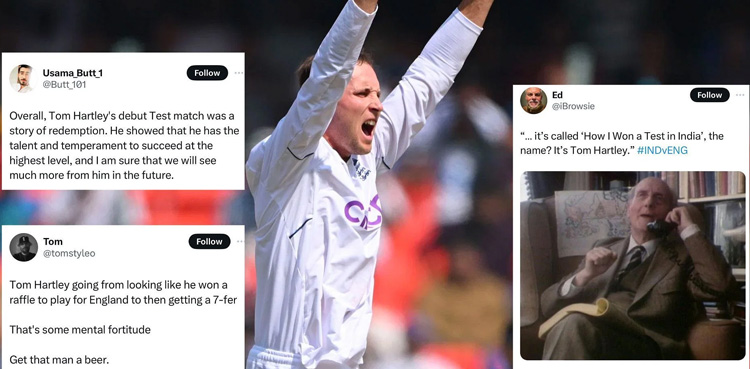 IND vs ENG, Fans erupt, Tom Hartley, 7-wicket haul