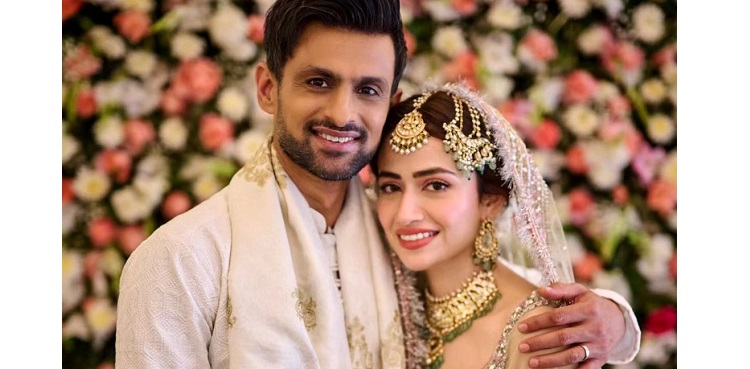 sana javed, shoaib malik, wedding, viral picture, instagram
