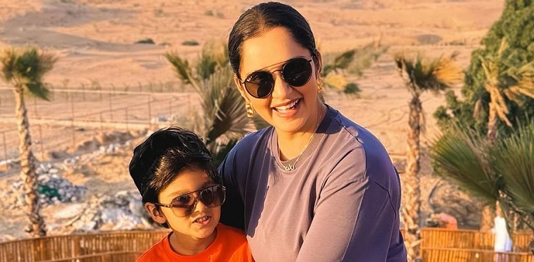 sania mirza, son izhaan, viral, pictures, instagram