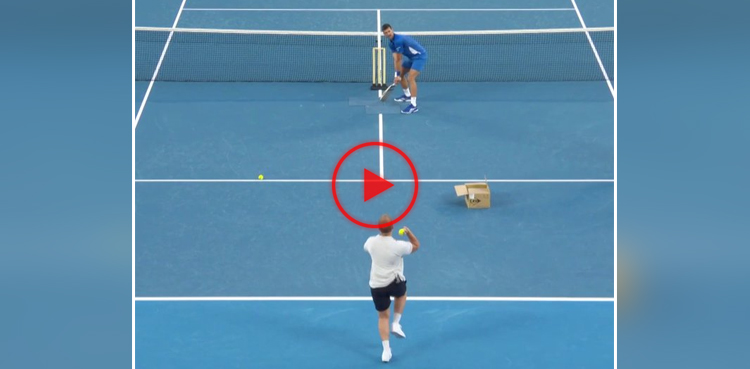 novak djokovic, steve smith, tennis, cricket, australia, cricket australia, australian cricket team, viral, video, viral video, novak djokovic cricket, novak djokovic plays cricket,