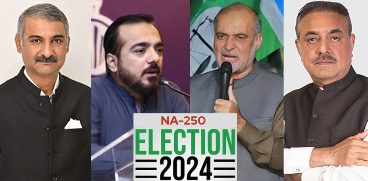 Elections 2024 Pakistan, NA-250 candidates, unveil strategies, address issues