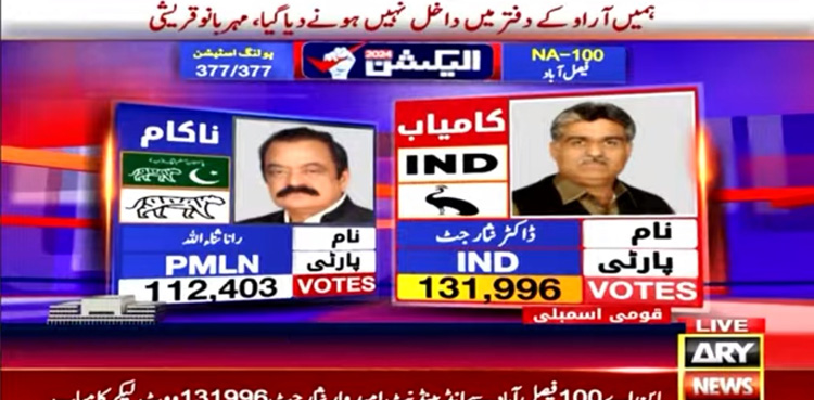NA-100 Faisalabad, Rana Sanaullah, Nisar Jutt, Election 2024 Pakistan