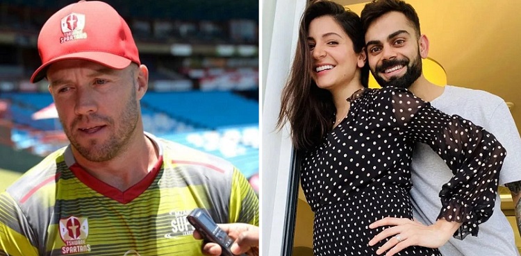 AB de villiers, anushka sharma, virat kohli, second child