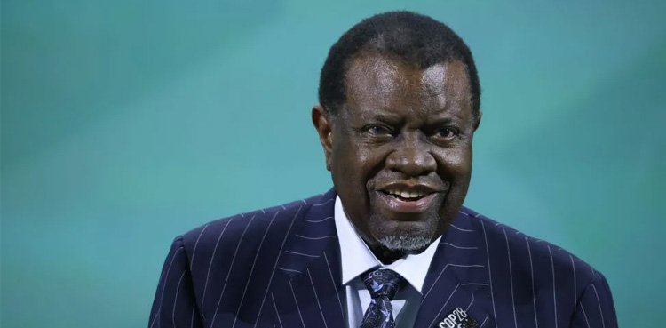 Namibia's President, President Hage Geingob,