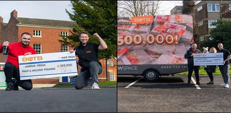 Pizza delivery man won prize