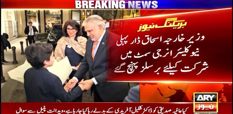 FM Ishaq Dar, Brussels , First Nuclear Energy Summit