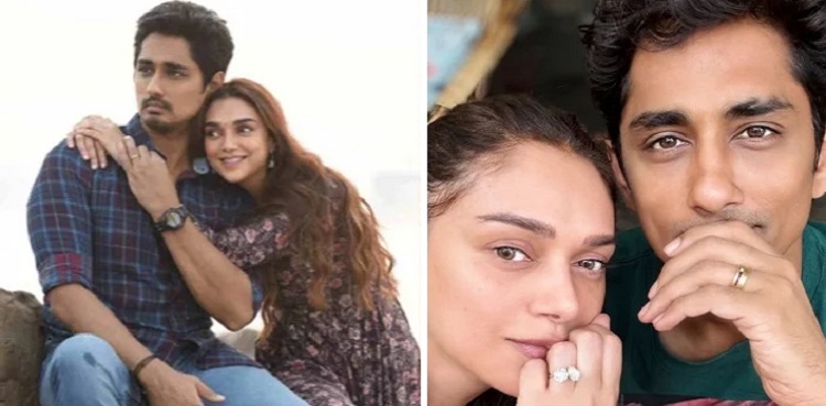 aditi rao hydari, siddharth, engagement