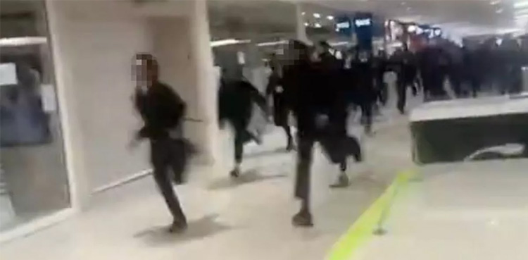 Hundreds of screaming children , Viral video, screaming children storm shopping centre,