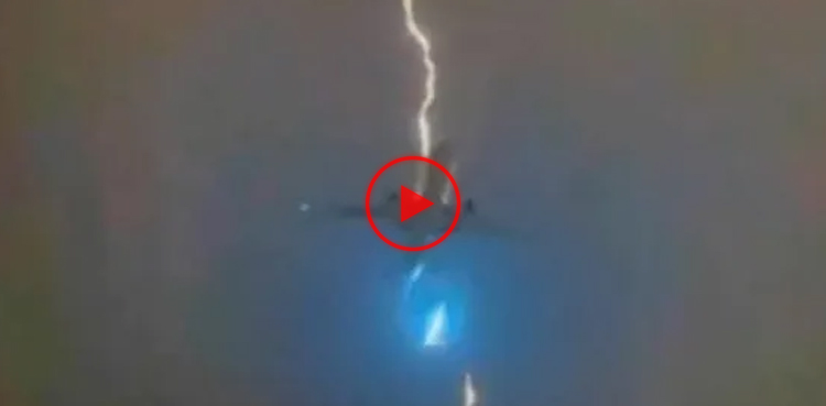 passenger plane, plane video, lightning video, viral, video, viral video,