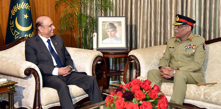 President Zardari, CJCSC Mirza, terrorism