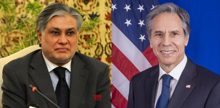 Ishaq Dar, Antony Blinken