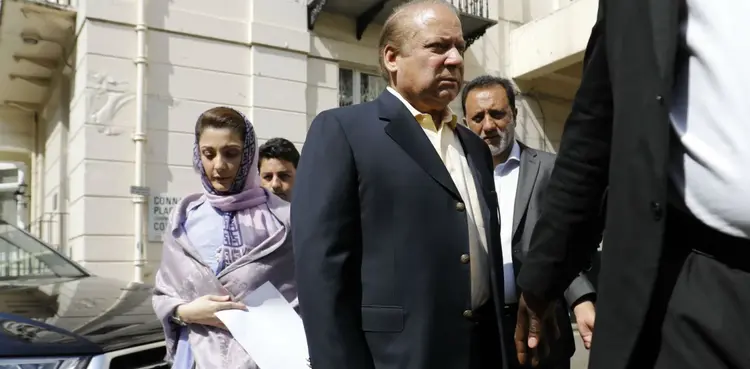 nawaz sharif, london, security guard, pakistan,