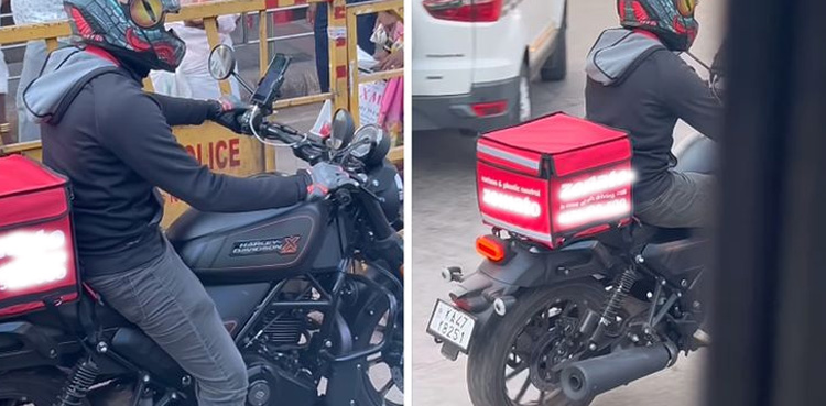 Delivery Boy, Viral, Harley Davidson