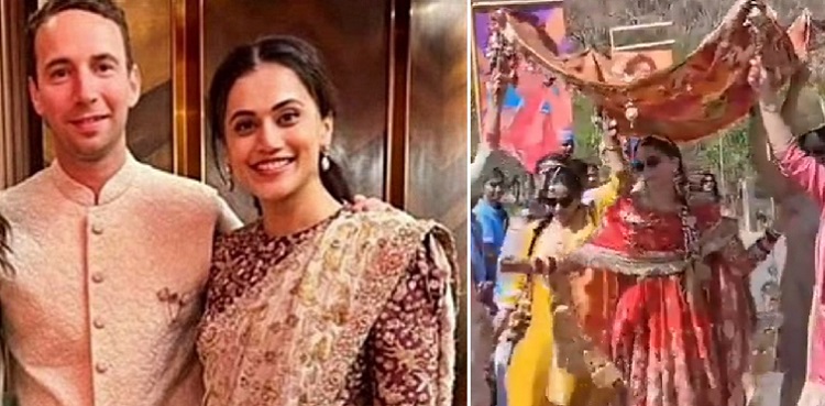 taapsee pannu, mathias boe, wedding videos, viral