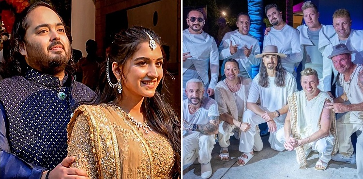 anant ambani, radhika merchant, pre-wedding, backstreet boys