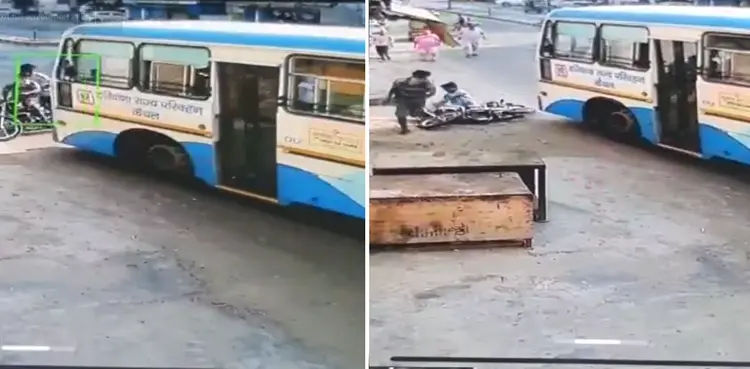 viral, robbers, bus driver, cctv, video,