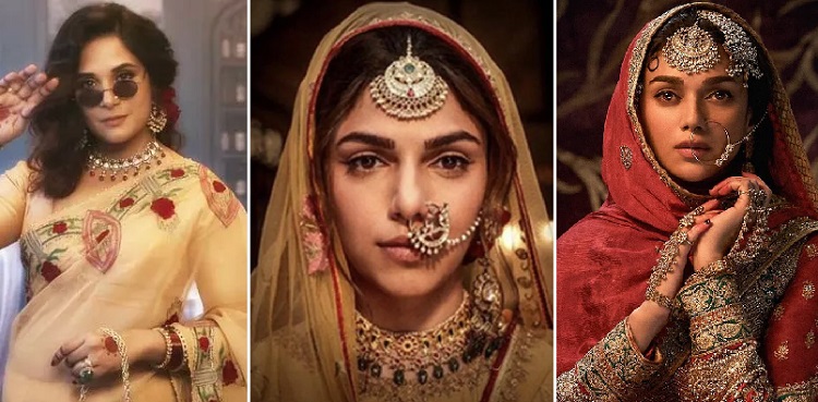 richa chadha, sharmin segal, aditi rao hydari, heeramandi
