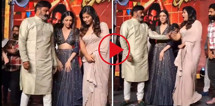 nandamuri balakrishna, anjali, viral video
