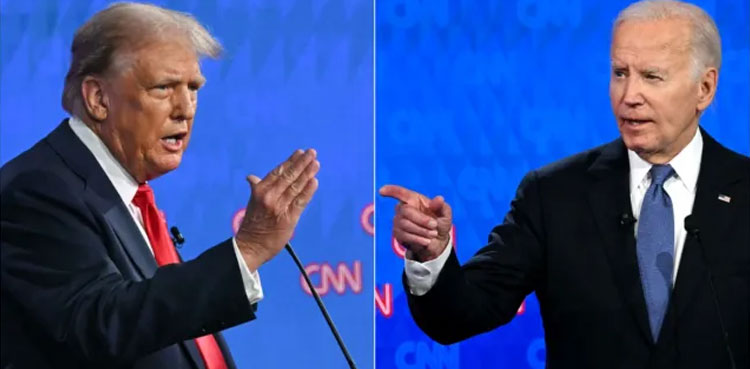 Watch: Trump jabs Joe Biden as he mumbles during presidential debate
