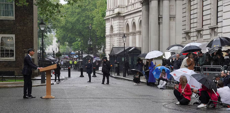Four people arrested after protest at UK PM Rishi Sunak's home
