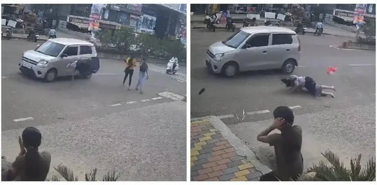 viral, speeding car, video, woman,