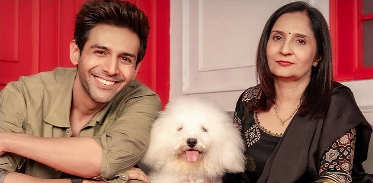 kartik aaryan, mother