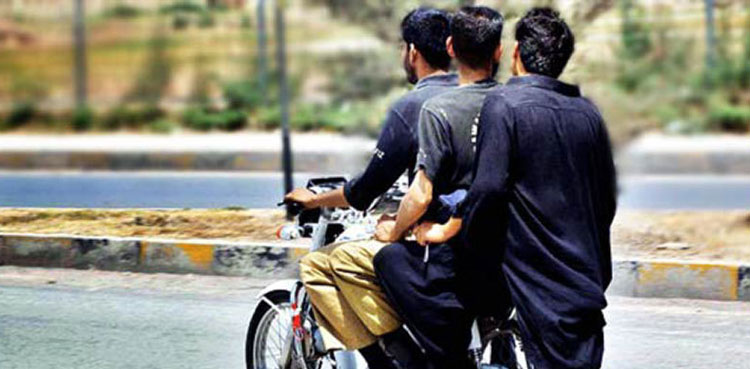 Pillion riding banned in Sindh