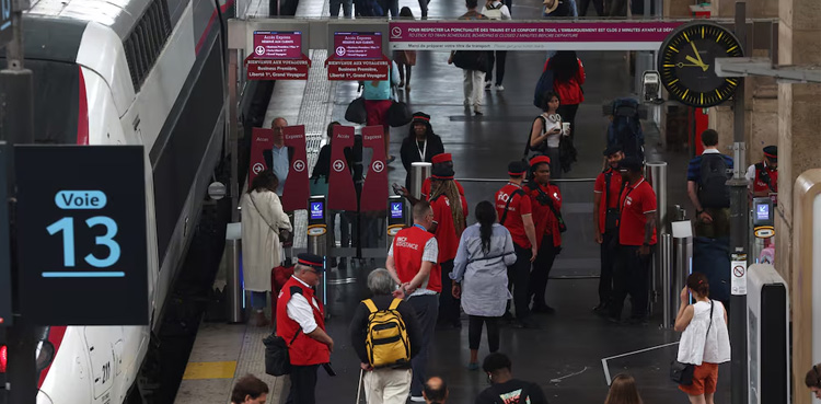 Paris Olympics, France’s train network, train attacked in Paris, Olympic ceremony
