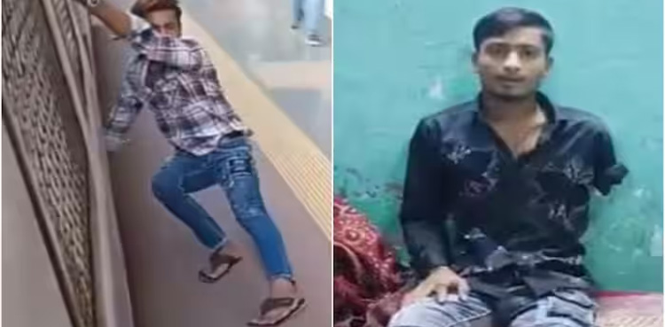 Mumbai viral teen, Teen loses arm and leg, train stunt