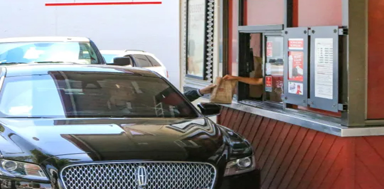 Restaurant customer runs over employee