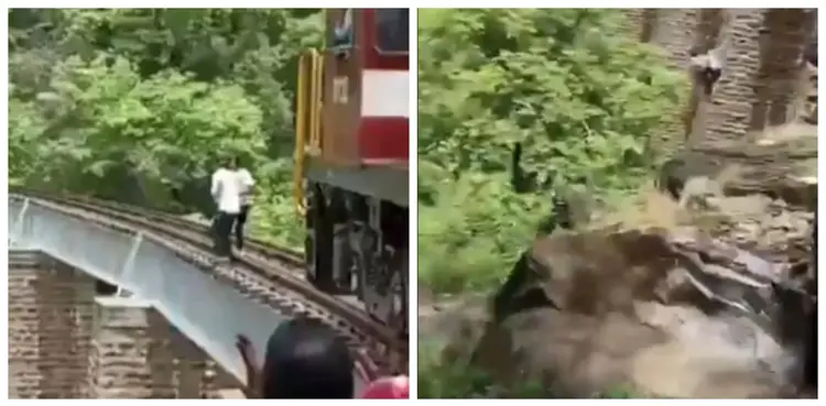 viral, train, video, instagram, couple,