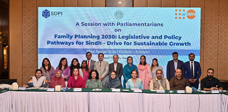 Sindh’s Parliamentarians mobilized on family planning women