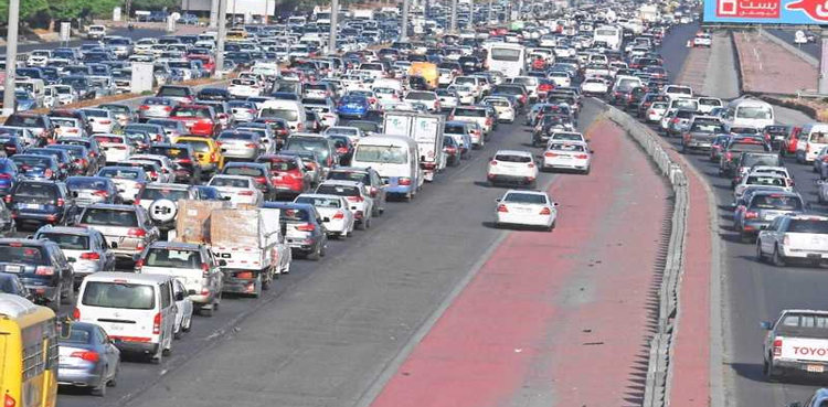 Kuwait traffic jam