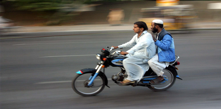 Pillion riding ban Karachi