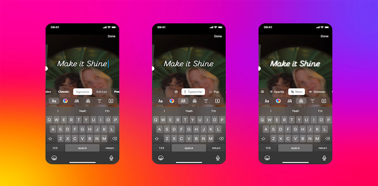 Instagram new text features