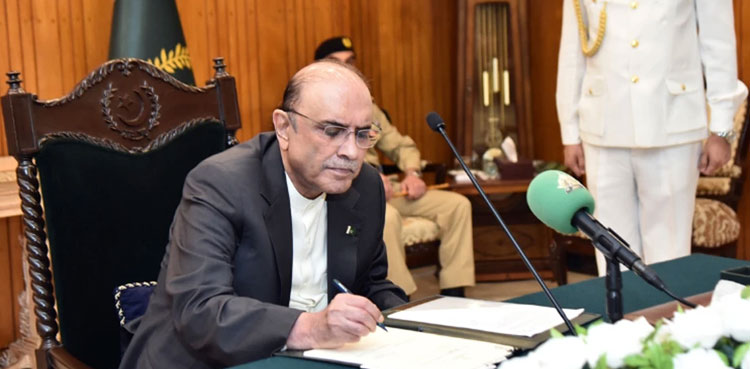 President Zardari, Tax Amendments Ordinance 2025, Tax ordinance