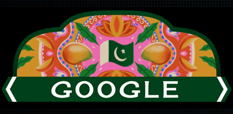 Google Doodle, Google on Pakistan independence day, Pakistan's 77th Independence Day 2024.