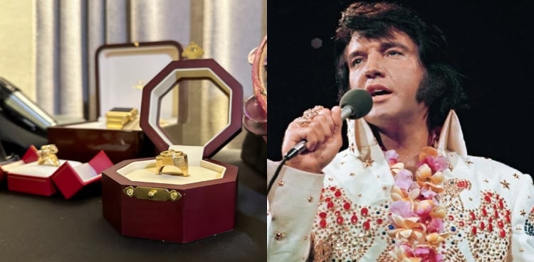 elvis presley, jewelry, auction