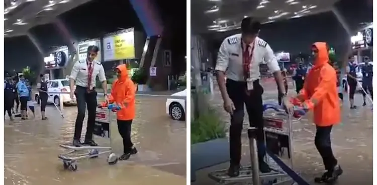 viral, pilot, video, airport,