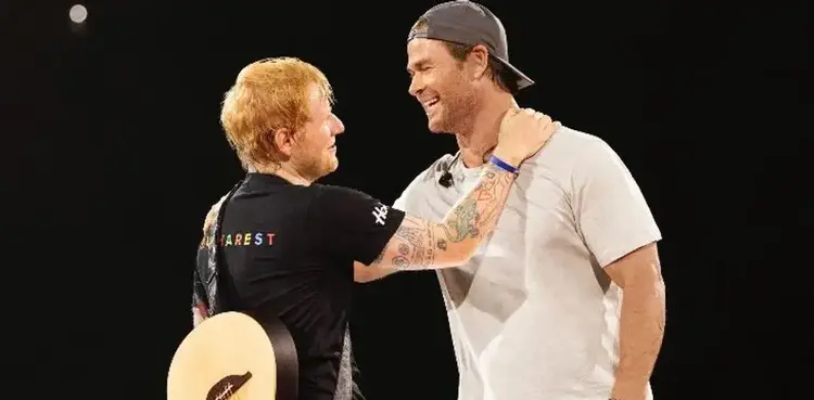 Hollywood, Chris Hemsworth, Ed Sheeran, instagram,
