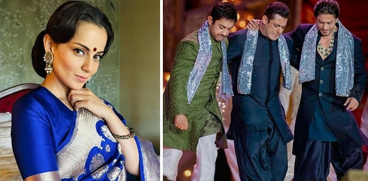 kangana ranaut, shah ruh khan, salman khan, aamir khan