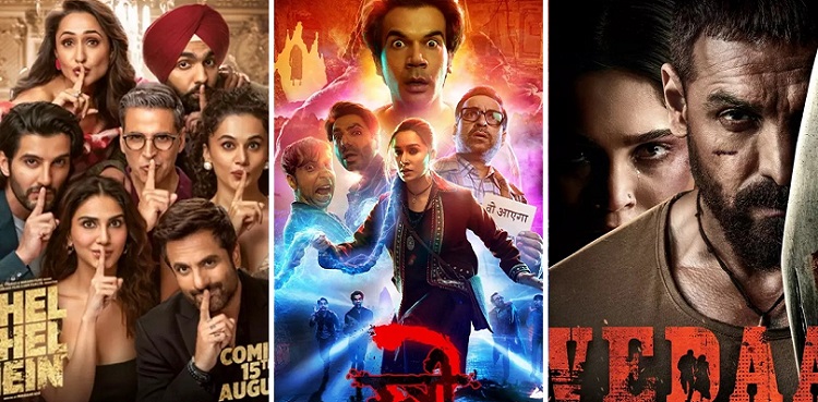 stree 2, khel khel mein, vedaa, advance booking