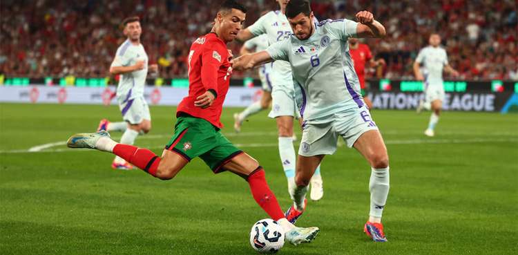 Cristiano Ronaldo, CR7, Portugal , Scotland, Nations League