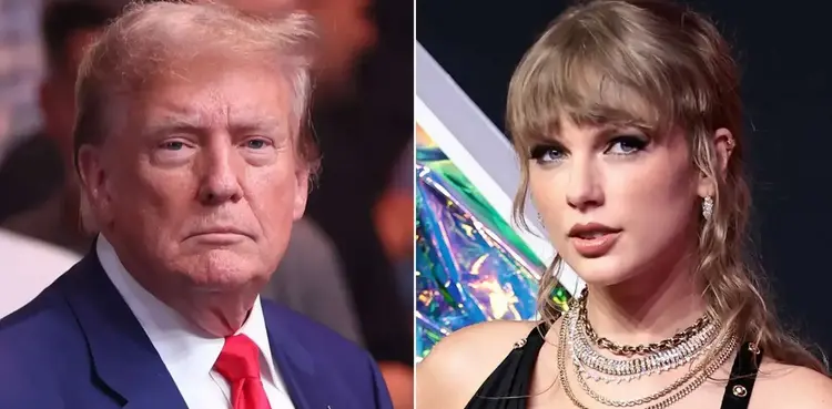 US president, Donald Trump, Taylor Swift, Kamala Harris,