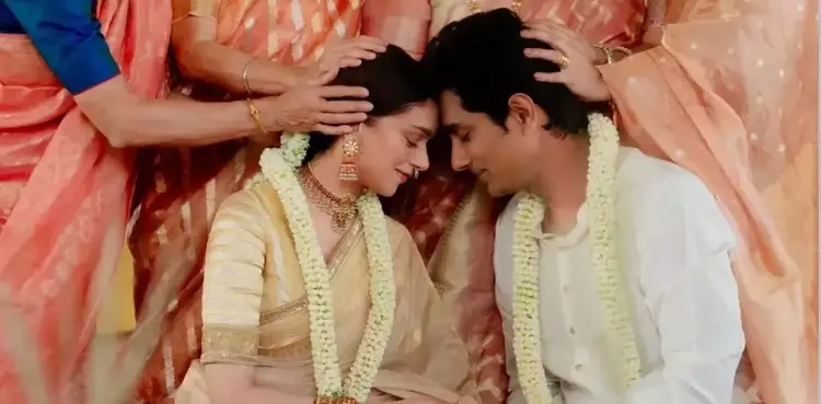 Bollywood, Aditi Rao Hydari, Siddharth, wedding,