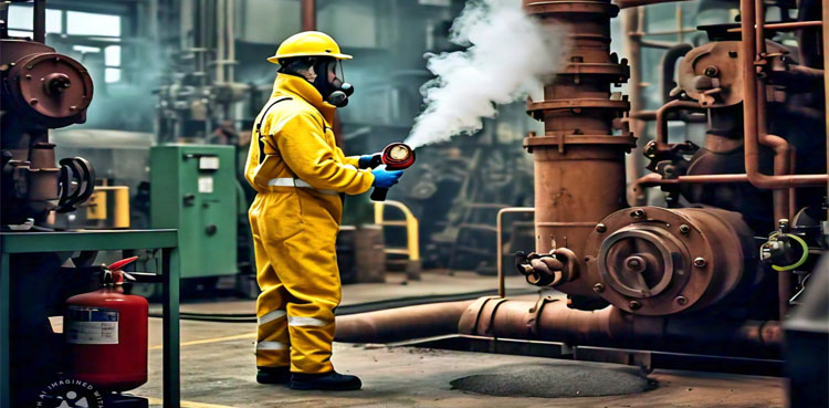 Factory gas leak, Factory sealed, gas leak Karachi factory